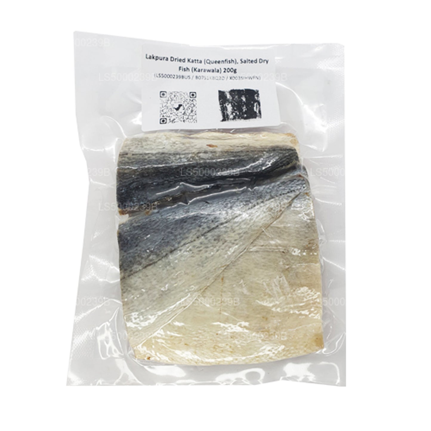 ラクプラ干しカタ（クイーンフィッシュ）200g、塩漬け干し魚（カラワラ）