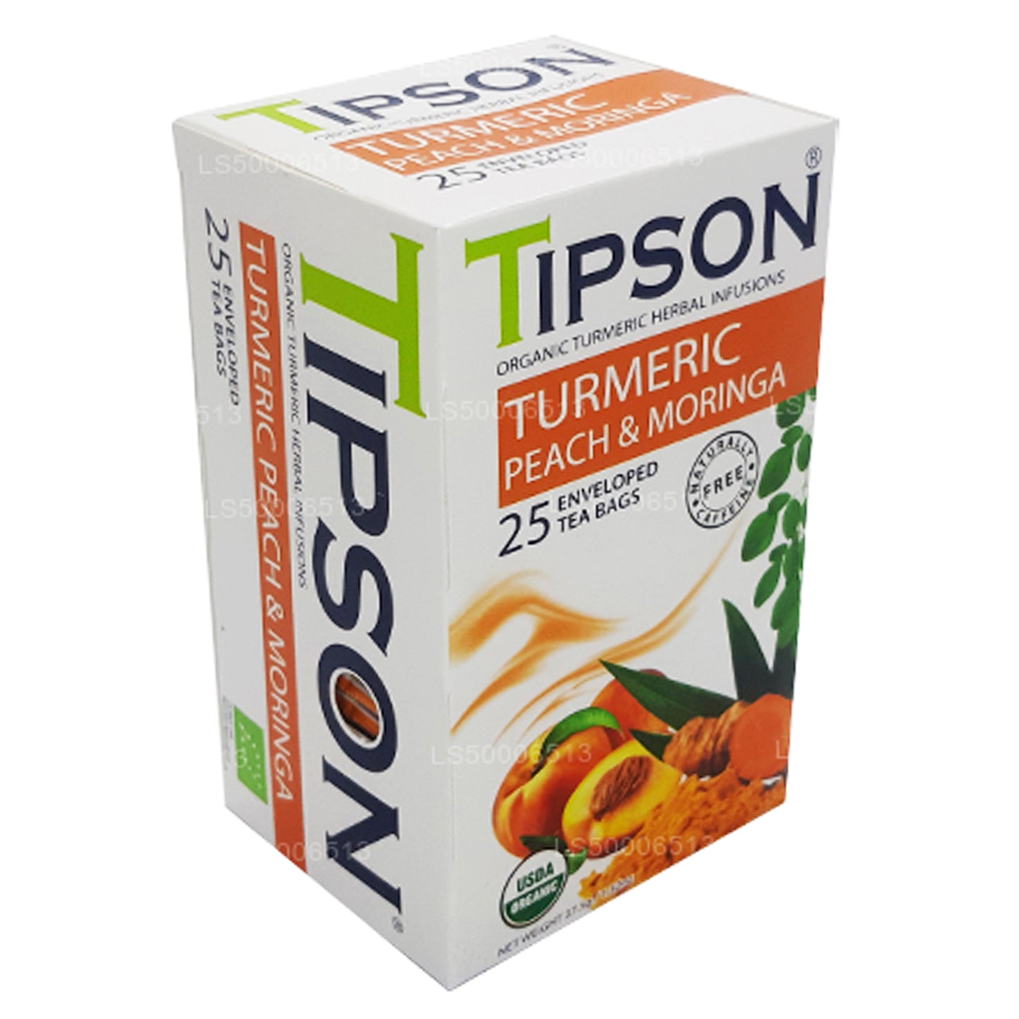 Tipson Tea オーガニックターメリックピーチアンドモリンガ (37.5g)
