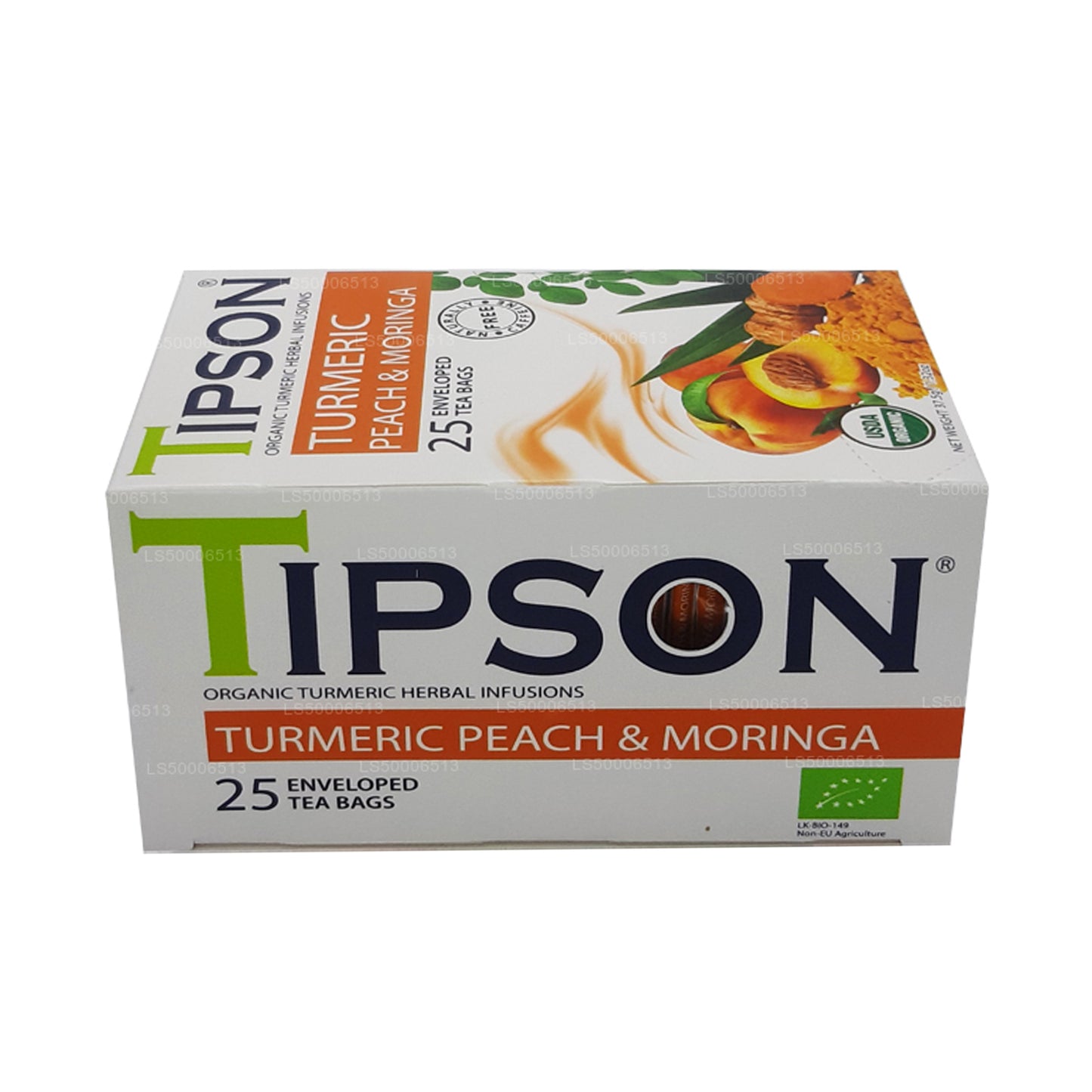 Tipson Tea オーガニックターメリックピーチアンドモリンガ (37.5g)