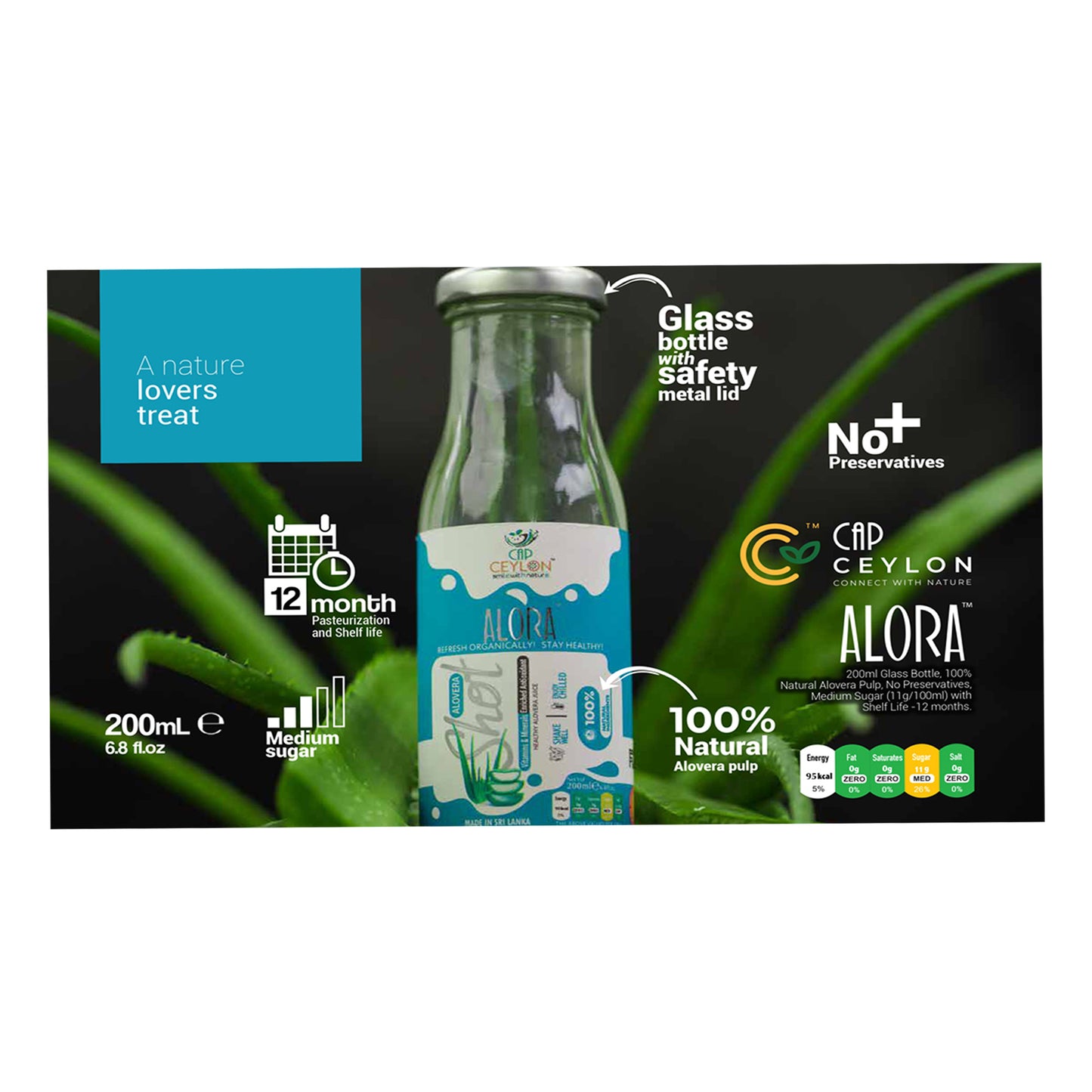 キャップセイロンアロベラショット (200ml)