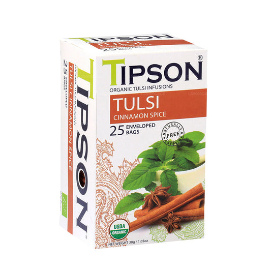 Tipson オーガニックトゥルシーシナモンスパイス入り (30g) ティーバッグ25袋
