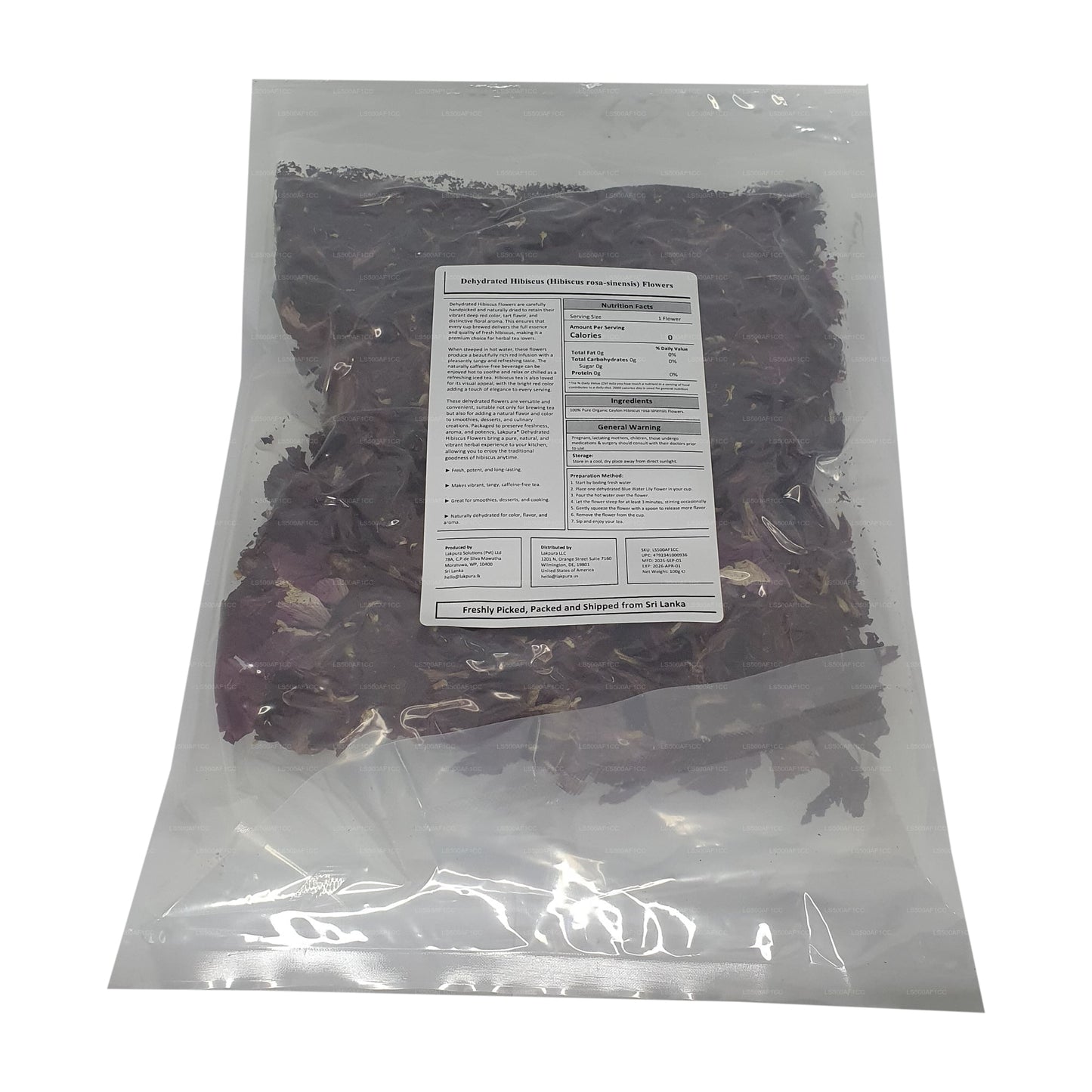 Lakpura® 乾燥ハイビスカス（ワダマル）