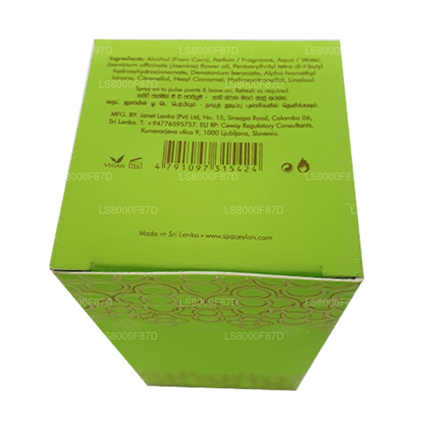 スパセイロンナイトジャスミンオードパフュームエッセンシャルオイルブレンド (50ml)