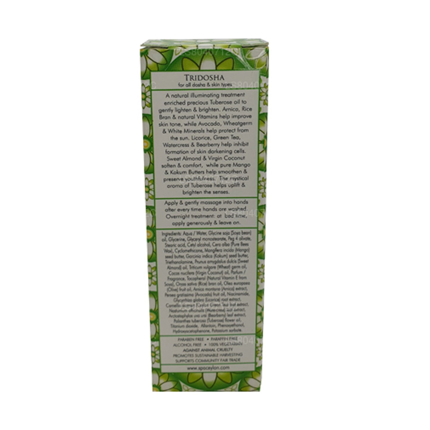 スパセイロンホワイトチューベローズブライトニングハンドクリーム (30g)