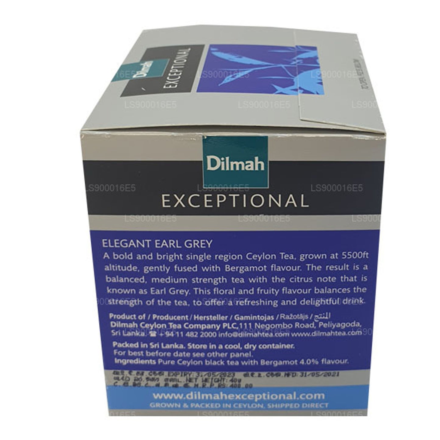 Dilmah 特別エレガントアールグレイリアルリーフティー (40g) ティーバッグ20個