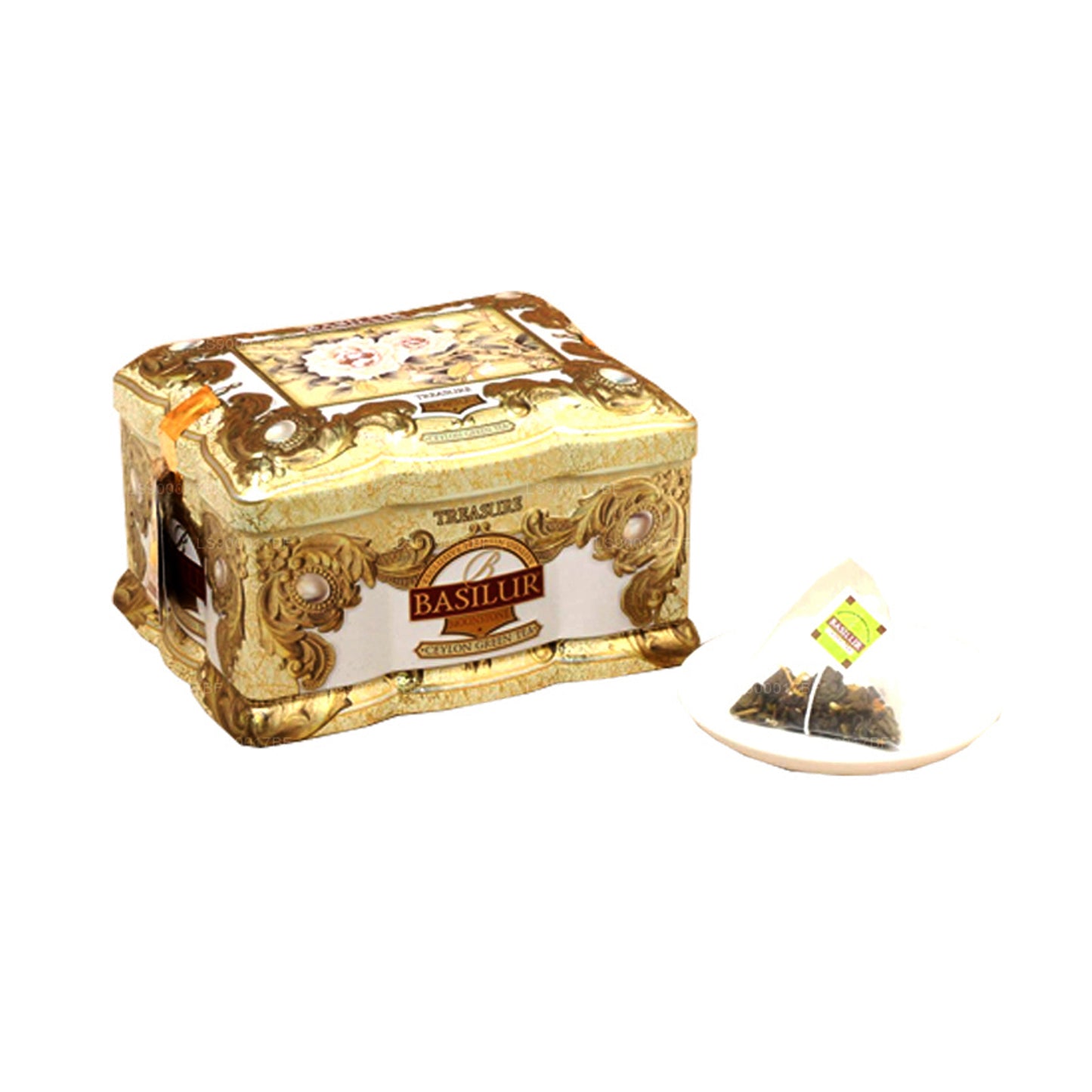 Basilur トレジャームーンストーンセイロングリーンティー (100g)