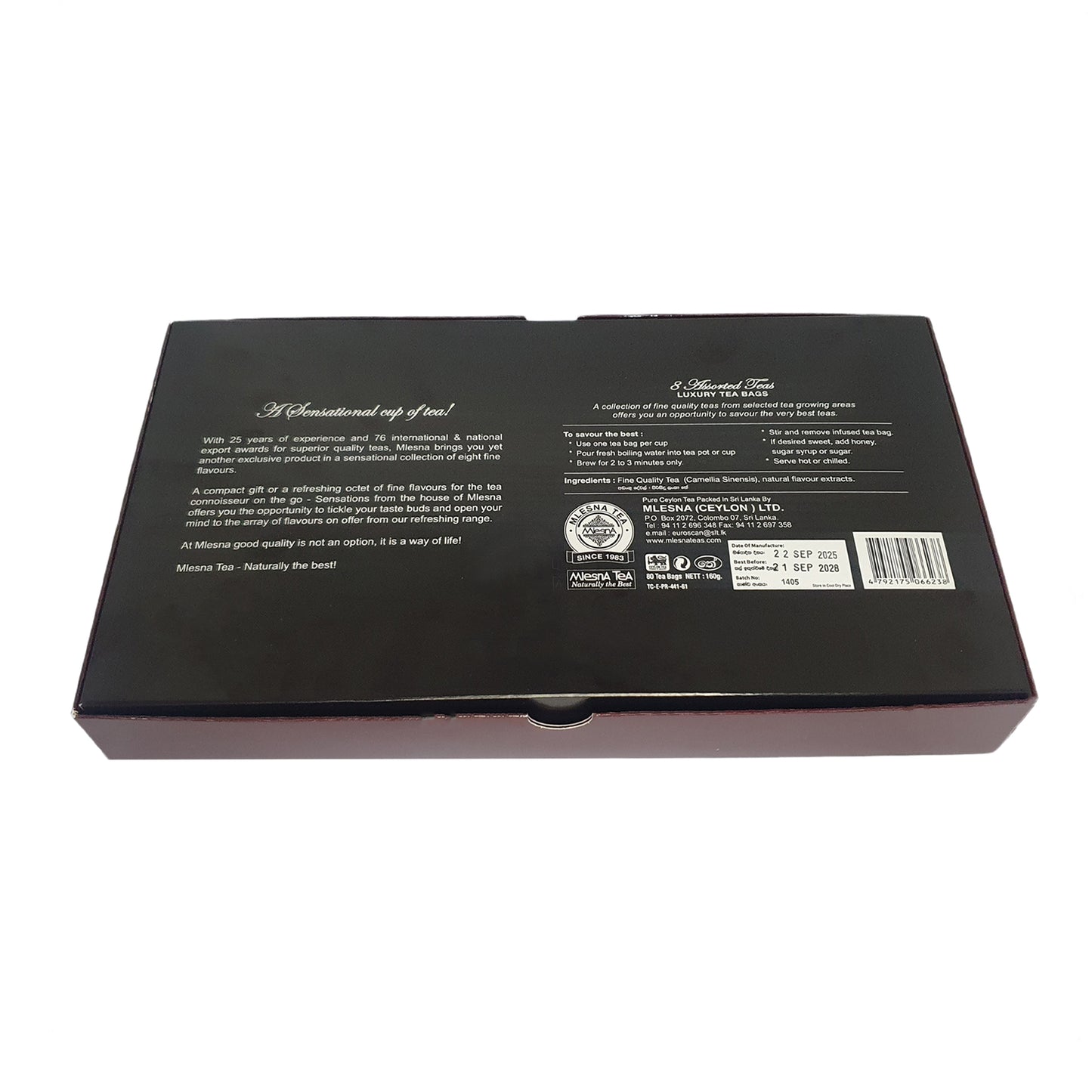 ムレスナセンセーションズ 8フレーバーアソートラグジュアリーホイルティーバッグ (160g)