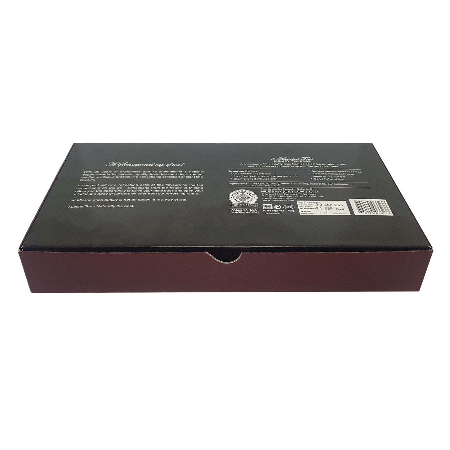 ムレスナセンセーションズ 8フレーバーアソートラグジュアリーホイルティーバッグ (160g)