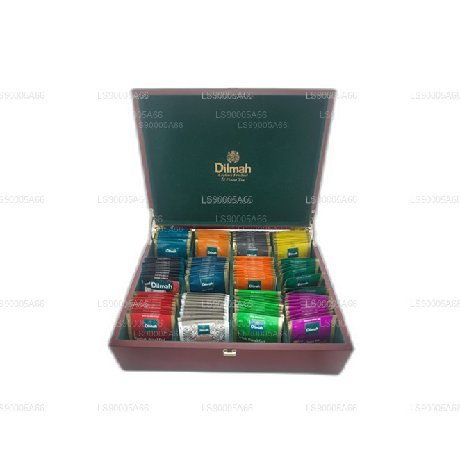 Dilmah ラグジュアリーティンバープレゼンター蓋付き (12種類)