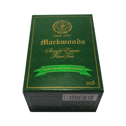 Mackwoods シングルエステートブロークンオレンジペコエファニングス (BOPF) ルーズリーフセイロンブラックティー (200g)