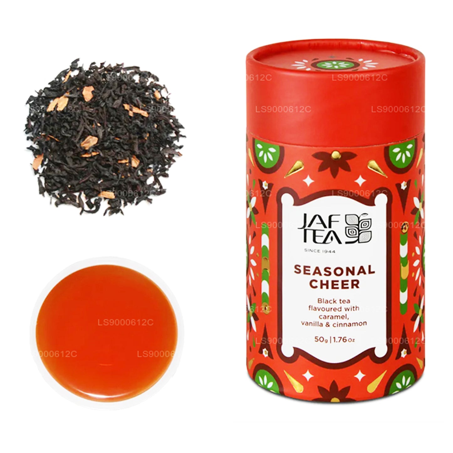 Jaf Tea シーズナルチア-キャラメル、バニラ、シナモン風味の紅茶 (50g)