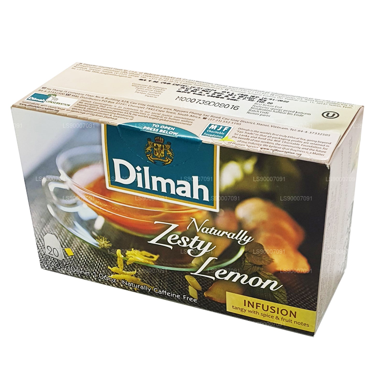 Dilmah ナチュラリーゼスティレモン (30g) 20ティーバッグ