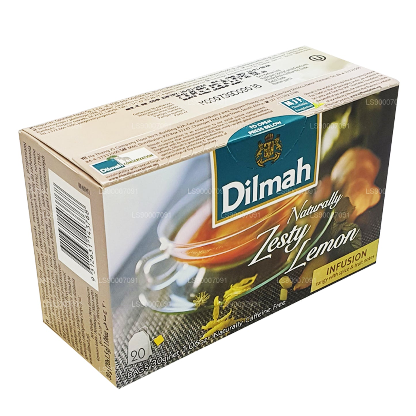 Dilmah ナチュラリーゼスティレモン (30g) 20ティーバッグ