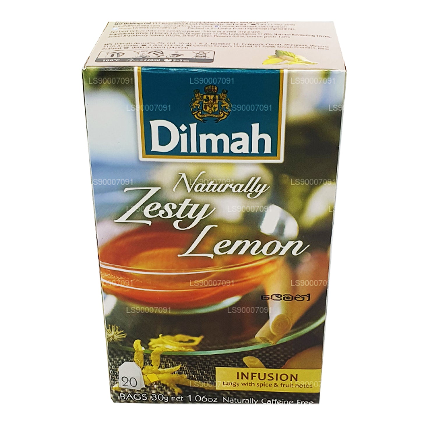 Dilmah ナチュラリーゼスティレモン (30g) 20ティーバッグ