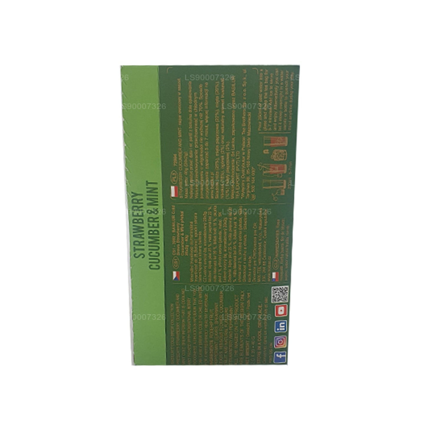 Basilur コールドブリュー「ストロベリーキュウリとミント」（40g）ボックス