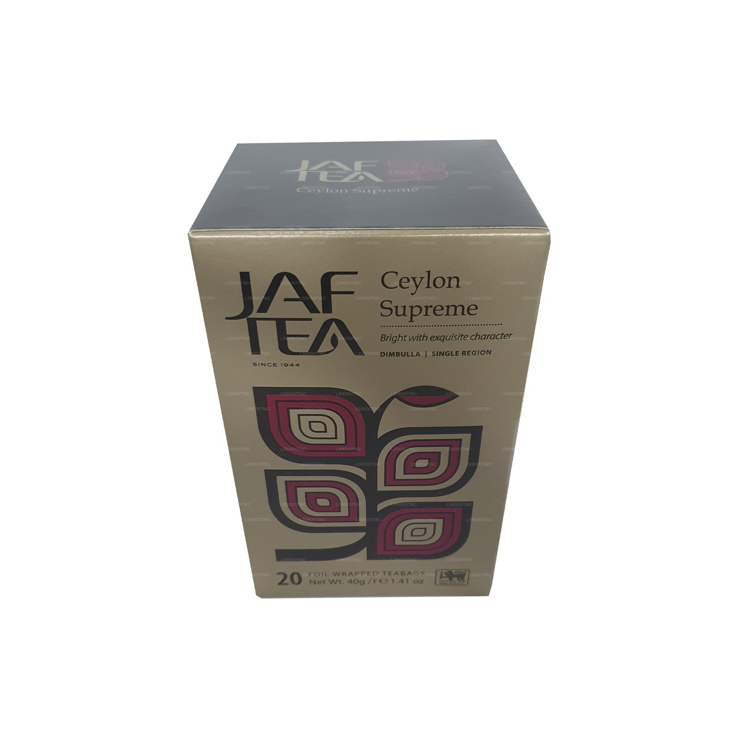 Jaf Tea クラシックゴールドコレクションセイロンスプリームホイルエンベロープティーバッグ (40g)