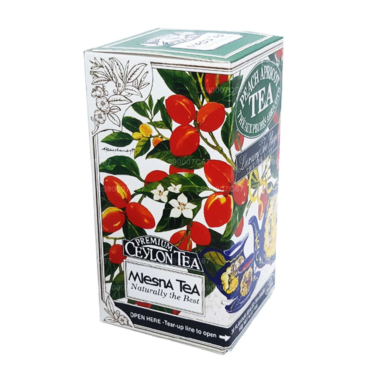 Mlesna ピーチアプリコットラグジュアリーティーバッグ (60g)