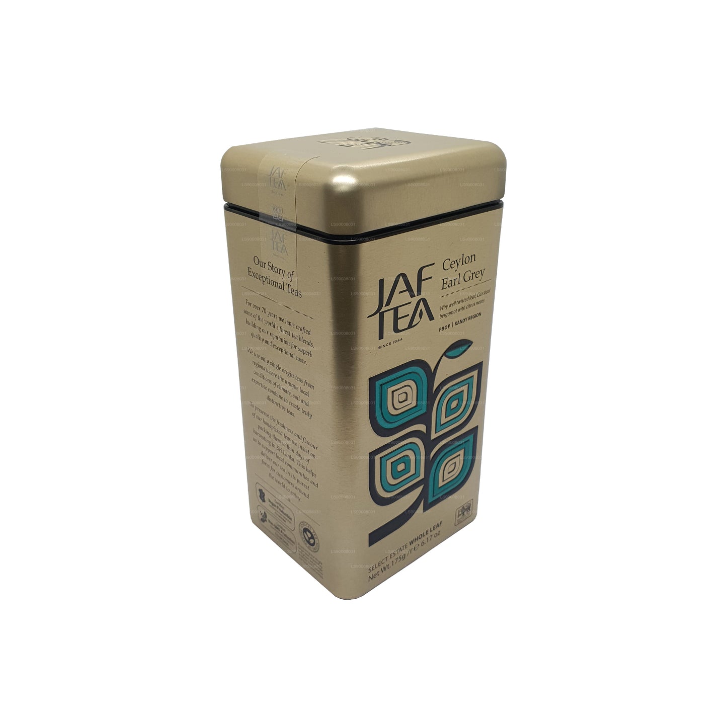 Jaf Tea クラシックゴールドコレクションセイロンアールグレイキャディー (175g)