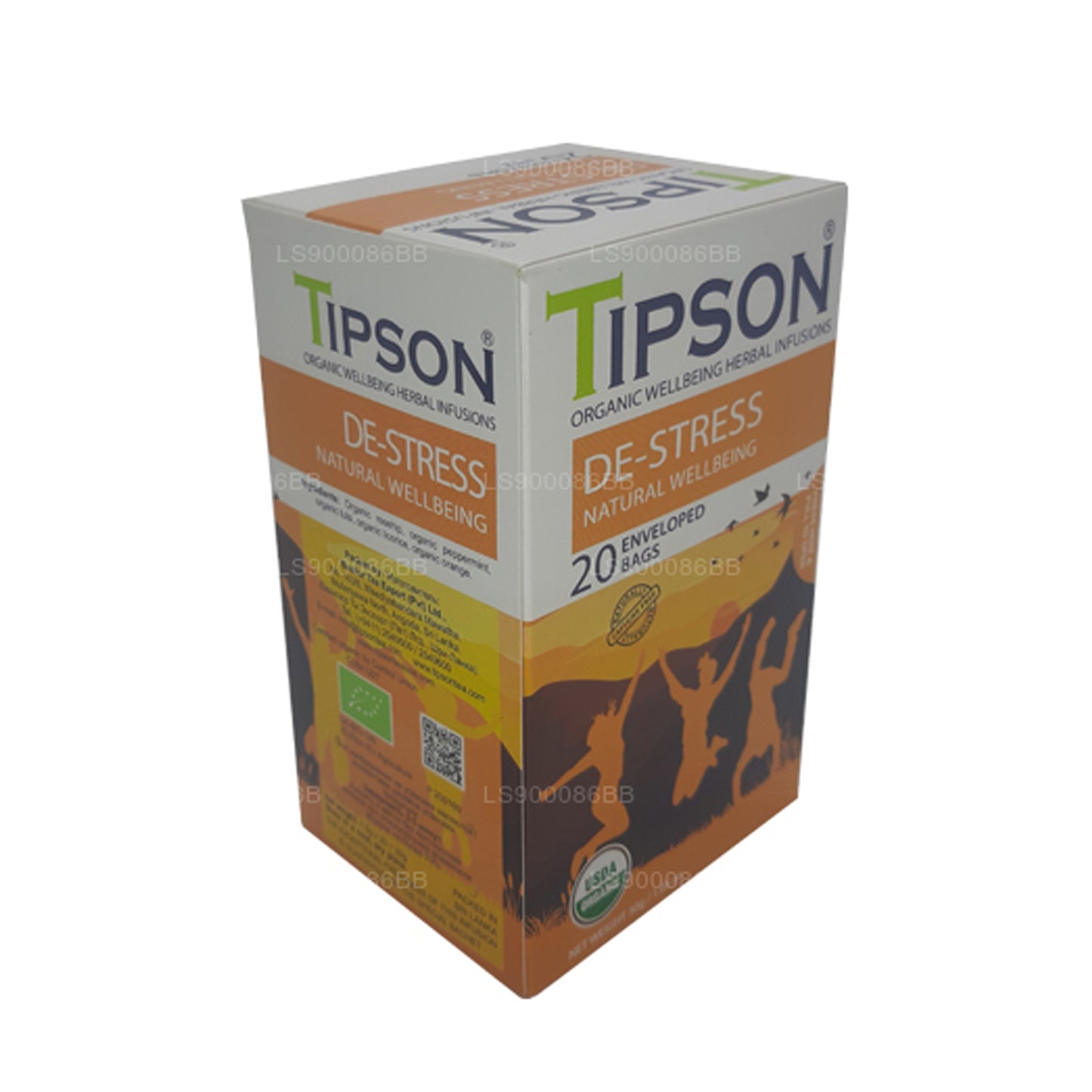 Tipson デストレスナチュラルウェルビーイング (30g) 20袋入りティーバッグ