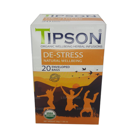 Tipson デストレスナチュラルウェルビーイング (30g) 20袋入りティーバッグ