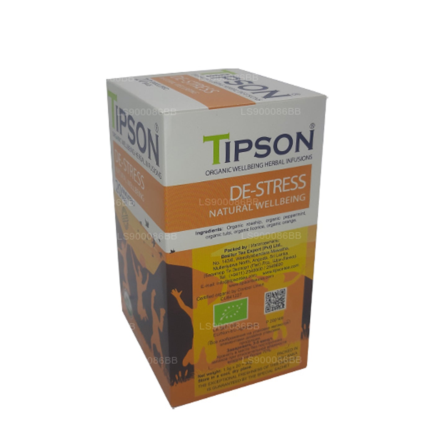 Tipson デストレスナチュラルウェルビーイング (30g) 20袋入りティーバッグ