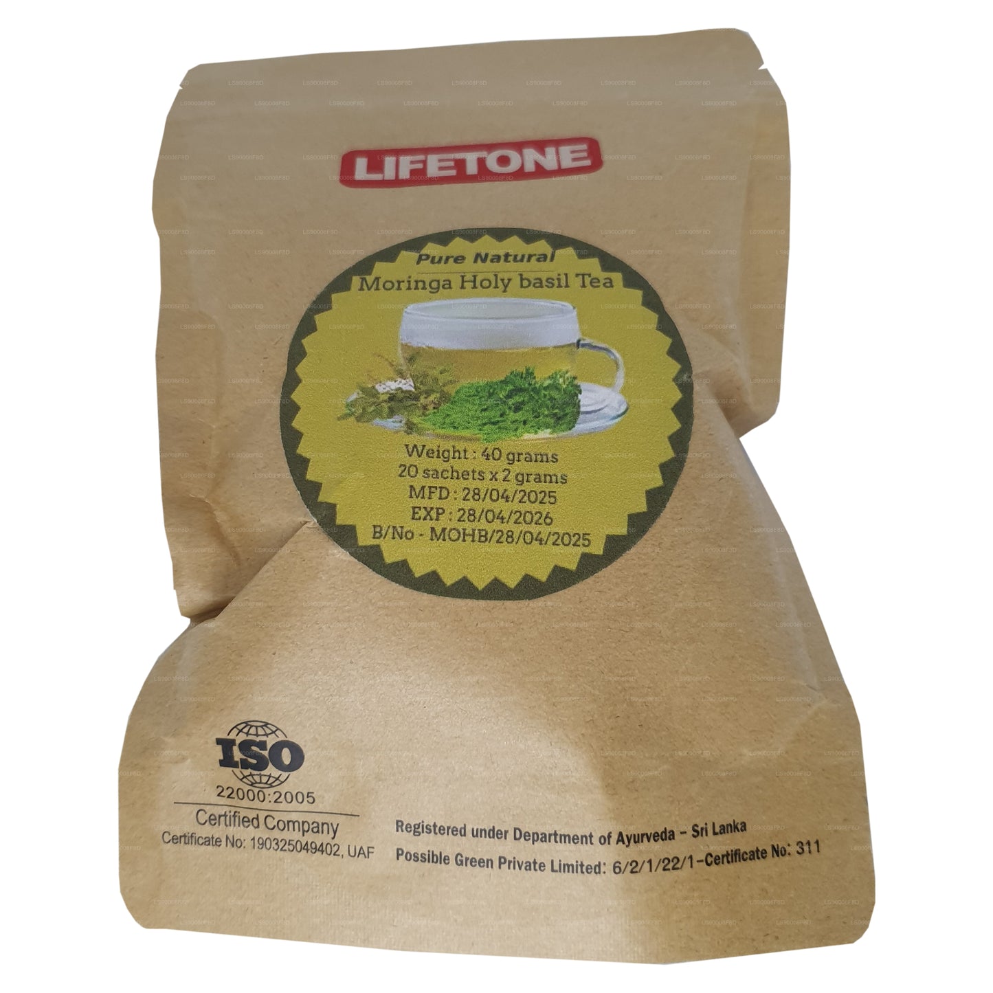 ライフトーン モリンガ ホーリーバジル ティー (40g)