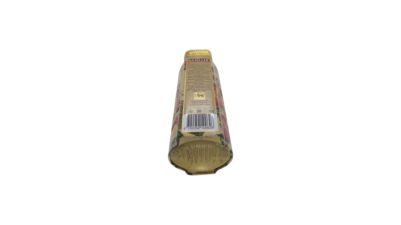 Basilur マジックフルーツラズベリーとローズヒップ (100g) ブリキ缶