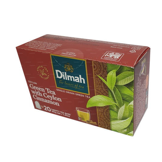 Dilmah セイロングリーンティーとセイロンシナモン (40g) 20ティーバッグ