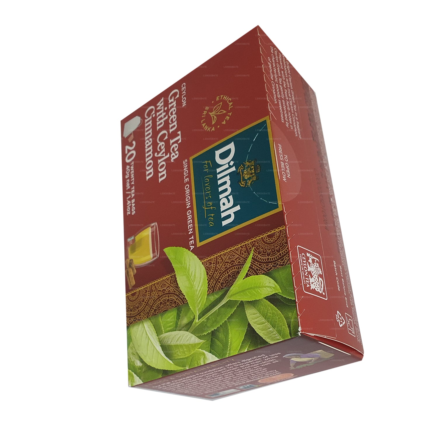 Dilmah セイロングリーンティーとセイロンシナモン (40g) 20ティーバッグ