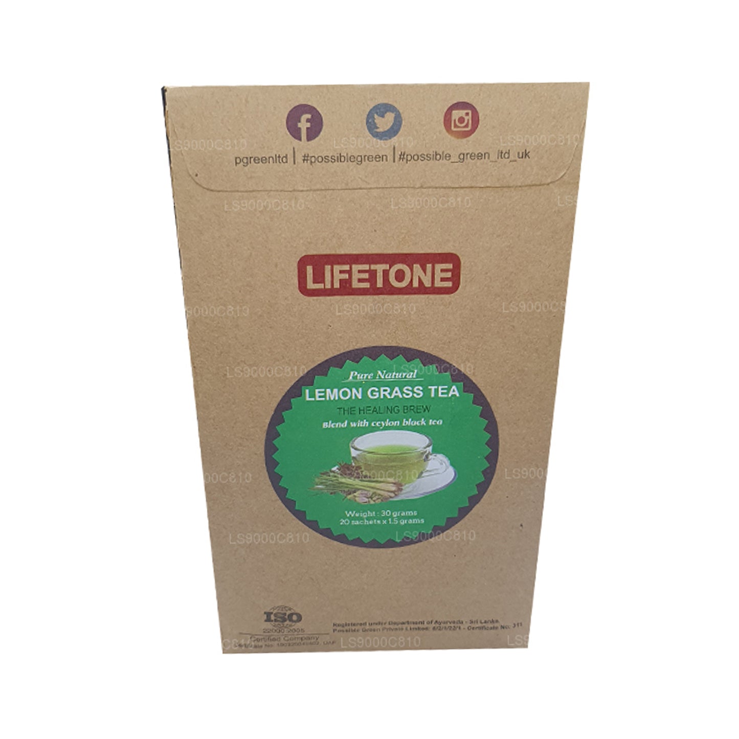 ライフトーンレモングラスティー (30g)