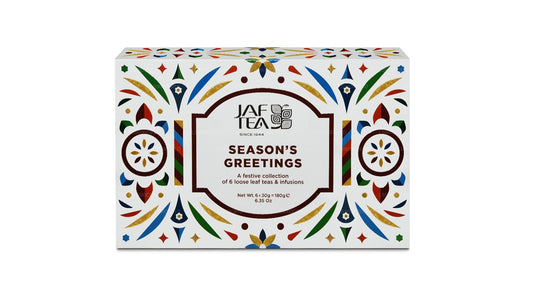 Jaf Tea Season's Greetings 6 種類のルーズリーフ ティーとインフュージョンのお祝いコレクション (180g)