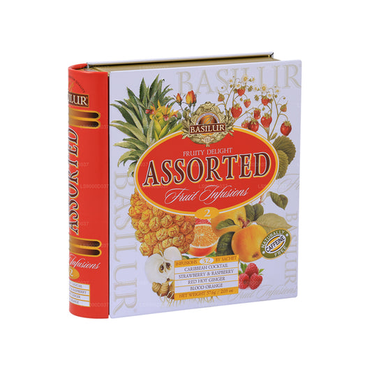 Basilur Tea Book "Fruit Infusions - Fruity Delight" (57.6g) キャディ