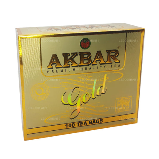 Akbar ゴールドプレミアム 100% ピュアセイロンティー (200g) 100ティーバッグ