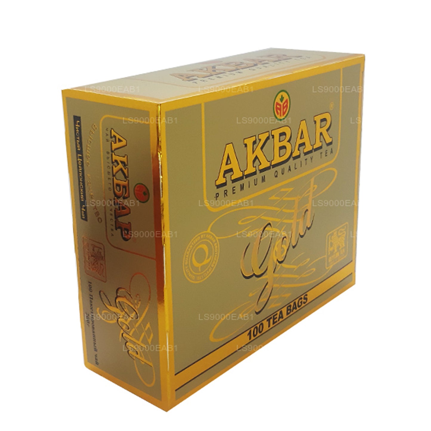 Akbar ゴールドプレミアム 100% ピュアセイロンティー (200g) 100ティーバッグ