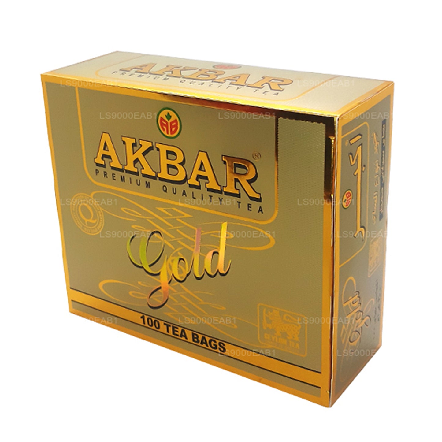 Akbar ゴールドプレミアム 100% ピュアセイロンティー (200g) 100ティーバッグ