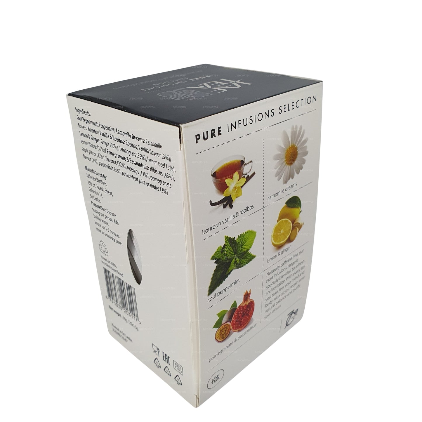Jaf Tea Pure Infusions セレクション ホイルエンベロープ ティーバッグ (30g)