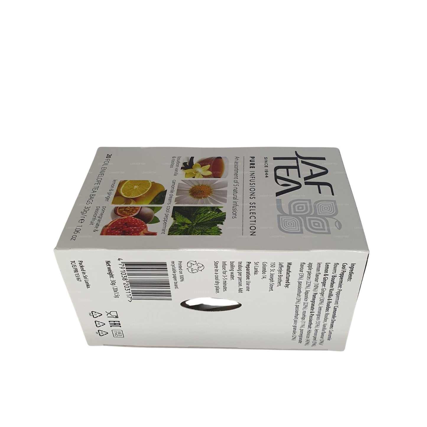 Jaf Tea Pure Infusions セレクション ホイルエンベロープ ティーバッグ (30g)