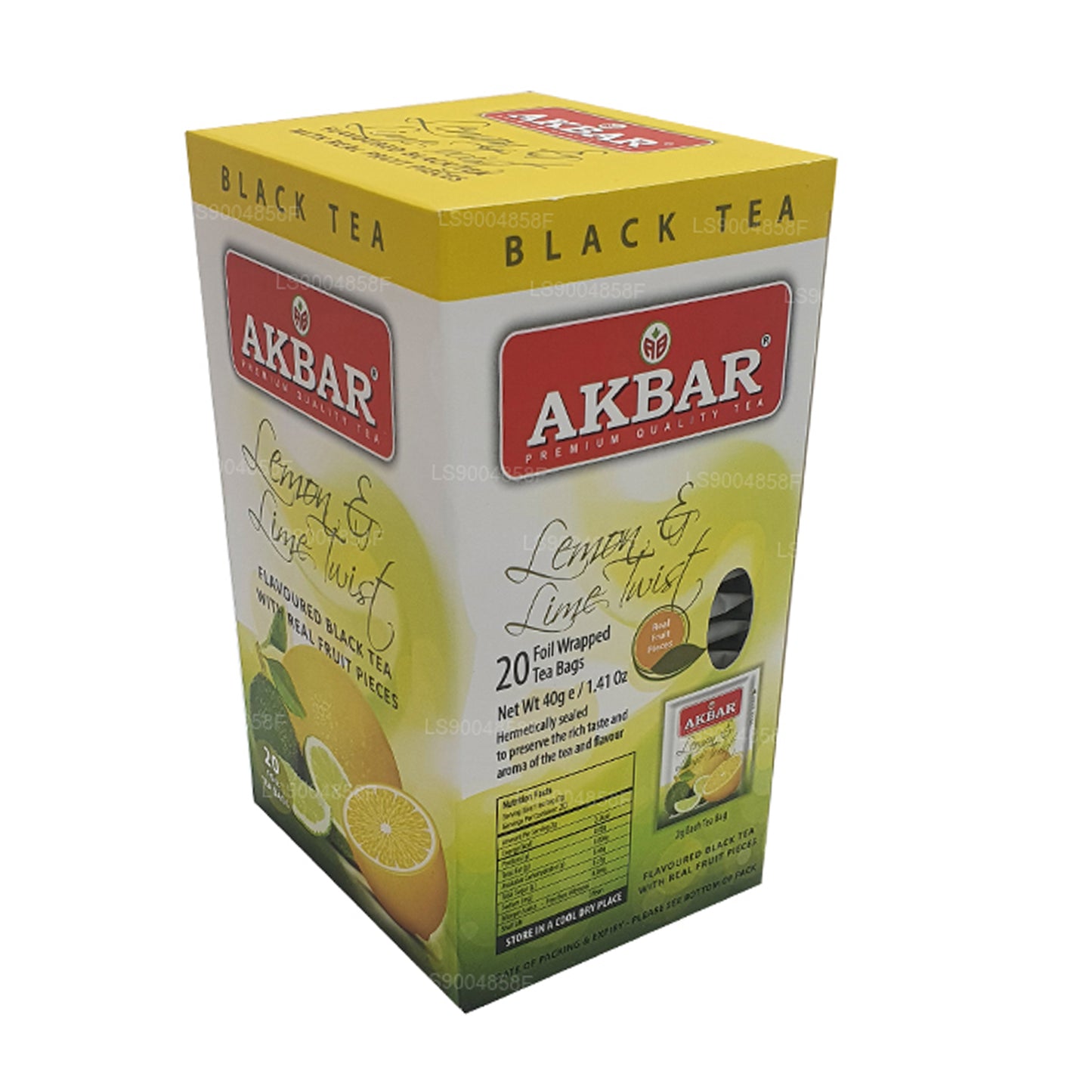 Akbar レモンとライムツイストティー (40g) 20ティーバッグ