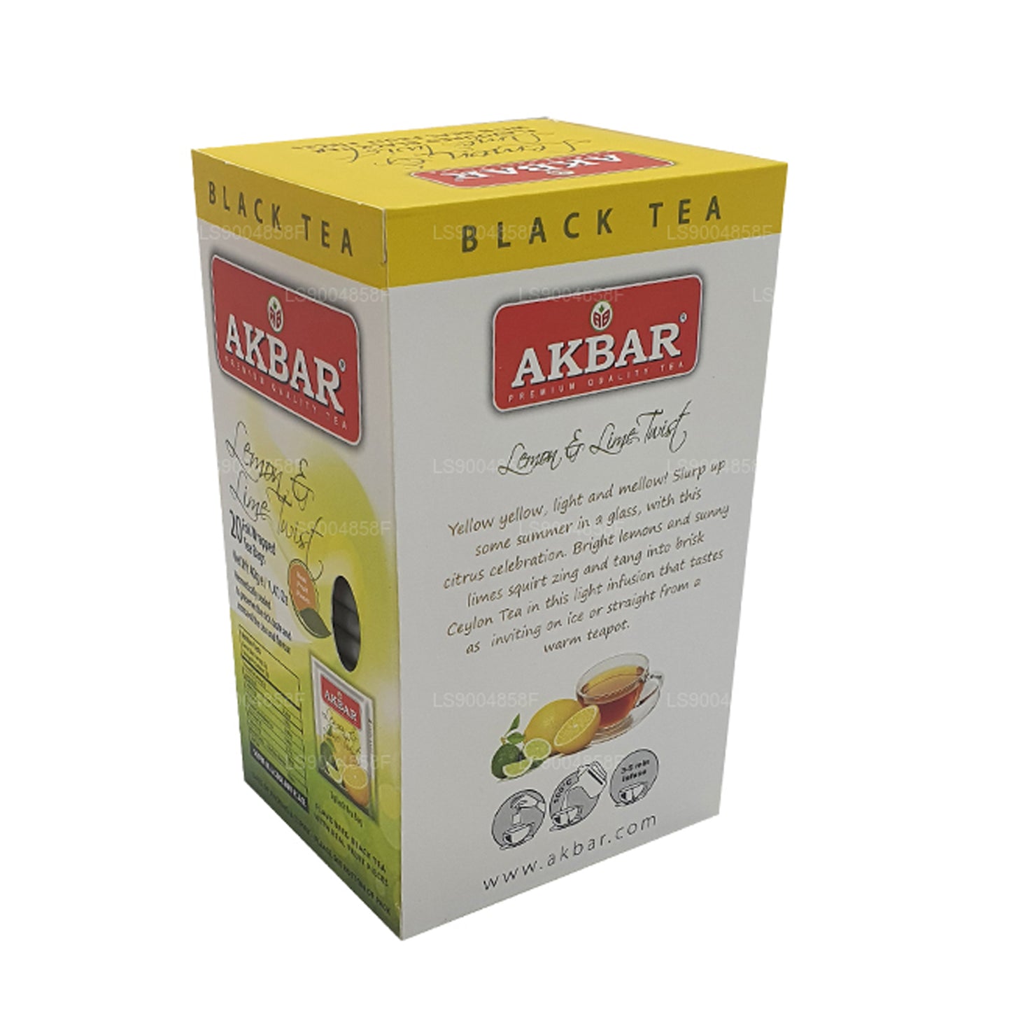 Akbar レモンとライムツイストティー (40g) 20ティーバッグ