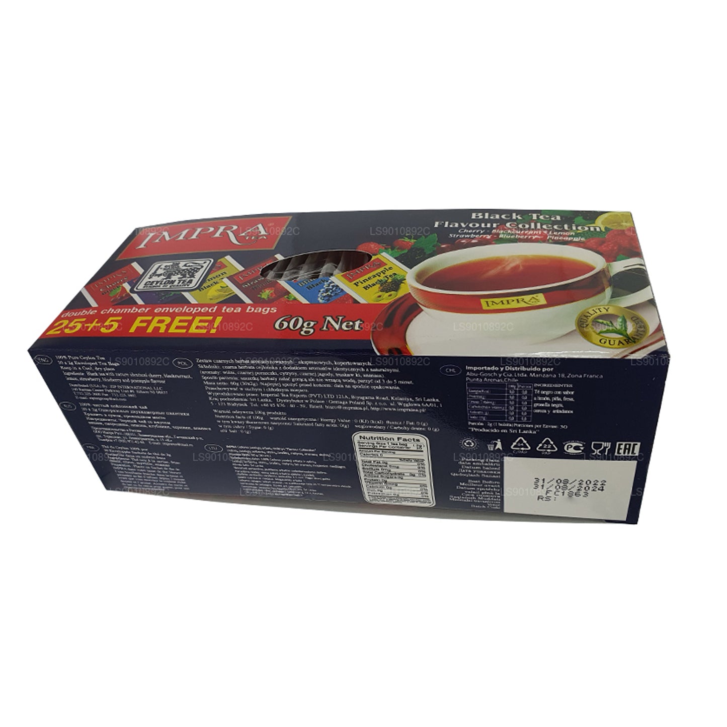 Impra フレーバーコレクションセイロン紅茶 (60g) ティーバッグ30個