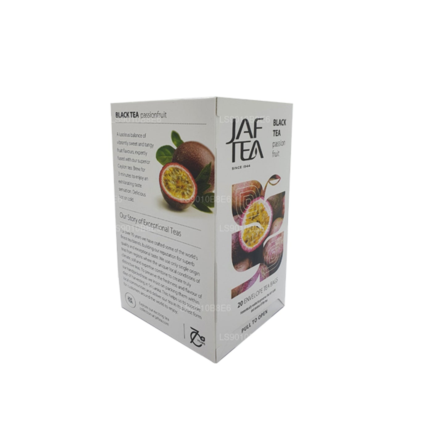 Jaf Tea ピュアフルーツコレクションブラックティーパッションフルーツホイルエンベロープティーバッグ (30g)