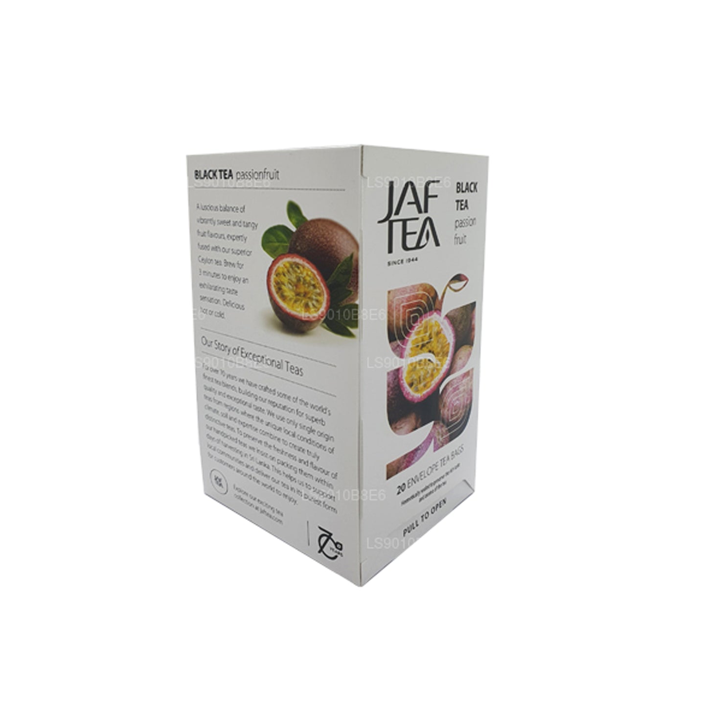 Jaf Tea ピュアフルーツコレクションブラックティーパッションフルーツホイルエンベロープティーバッグ (30g)