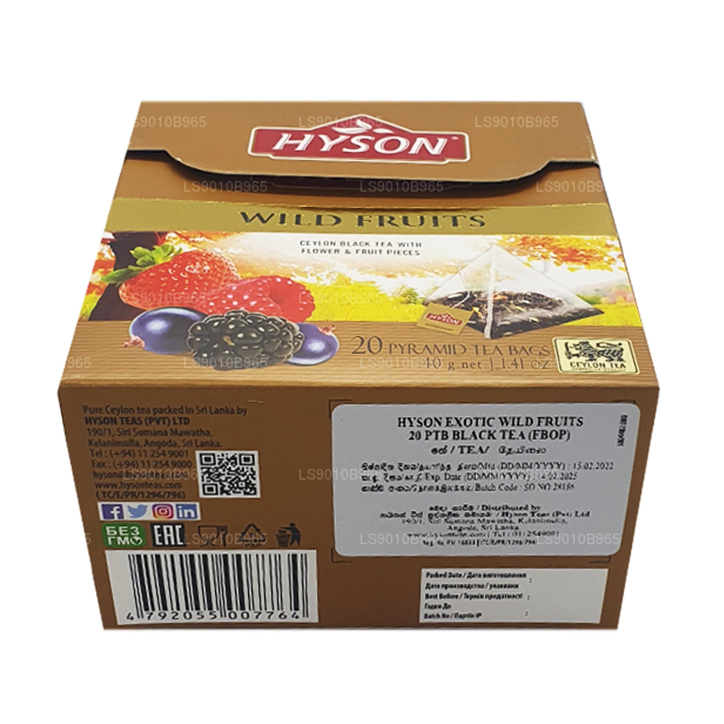 Hyson ワイルドフルーツ (40g) 20ティーバッグ
