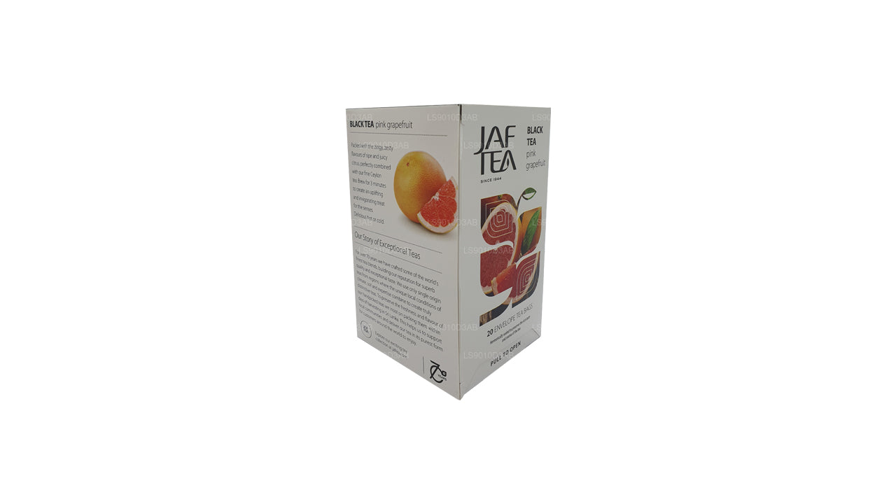 Jaf Tea ピュアフルーツコレクションブラックティーピンクグレープフルーツホイルエンベロープティーバッグ (30g)