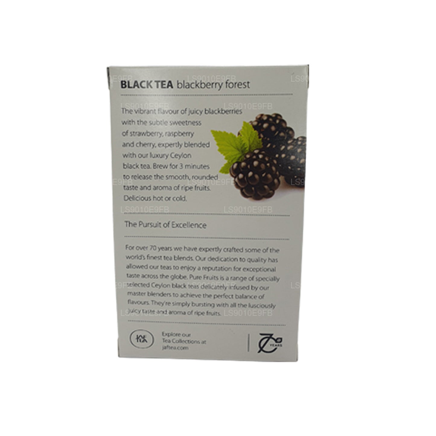 Jaf Tea ピュアフルーツコレクションブラックベリーフォレストホイルエンベロープティーバッグ (30g)