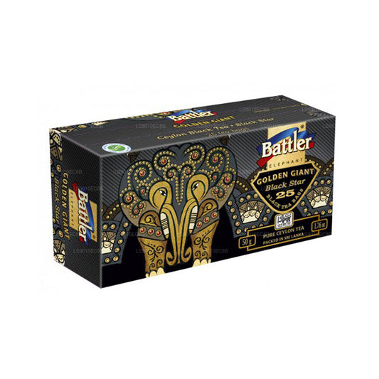 戦人ブラックスター (ティーバッグ25個) カートンボックス