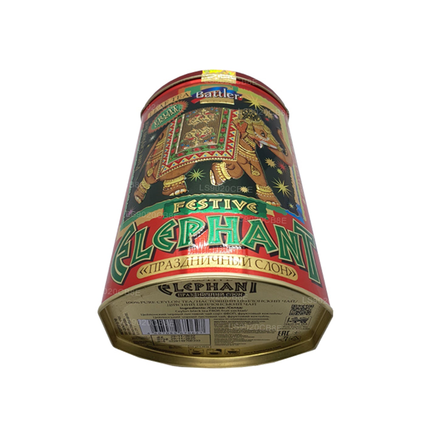 バトラーフェスティブエレファントフルーツカクテル缶キャディー (100g)