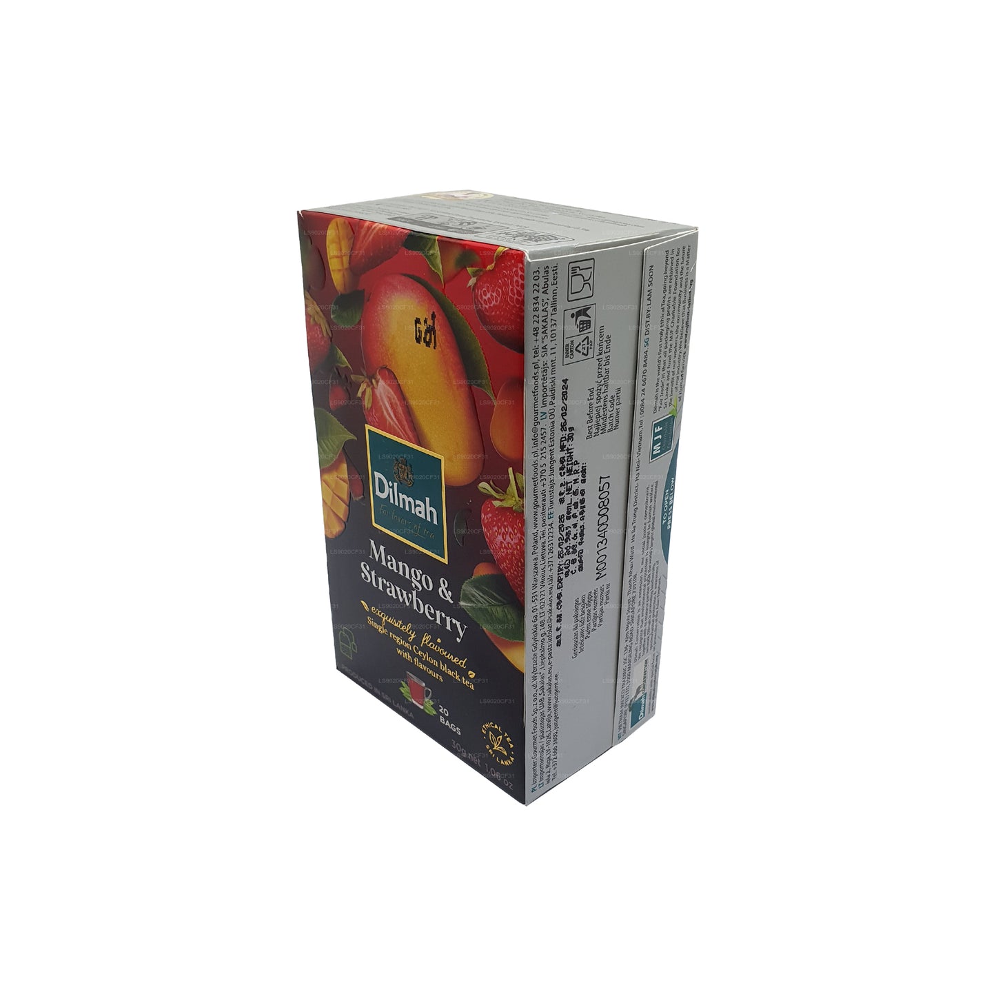Dilmah マンゴーとストロベリーフレーバーティー (30g) 20ティーバッグ
