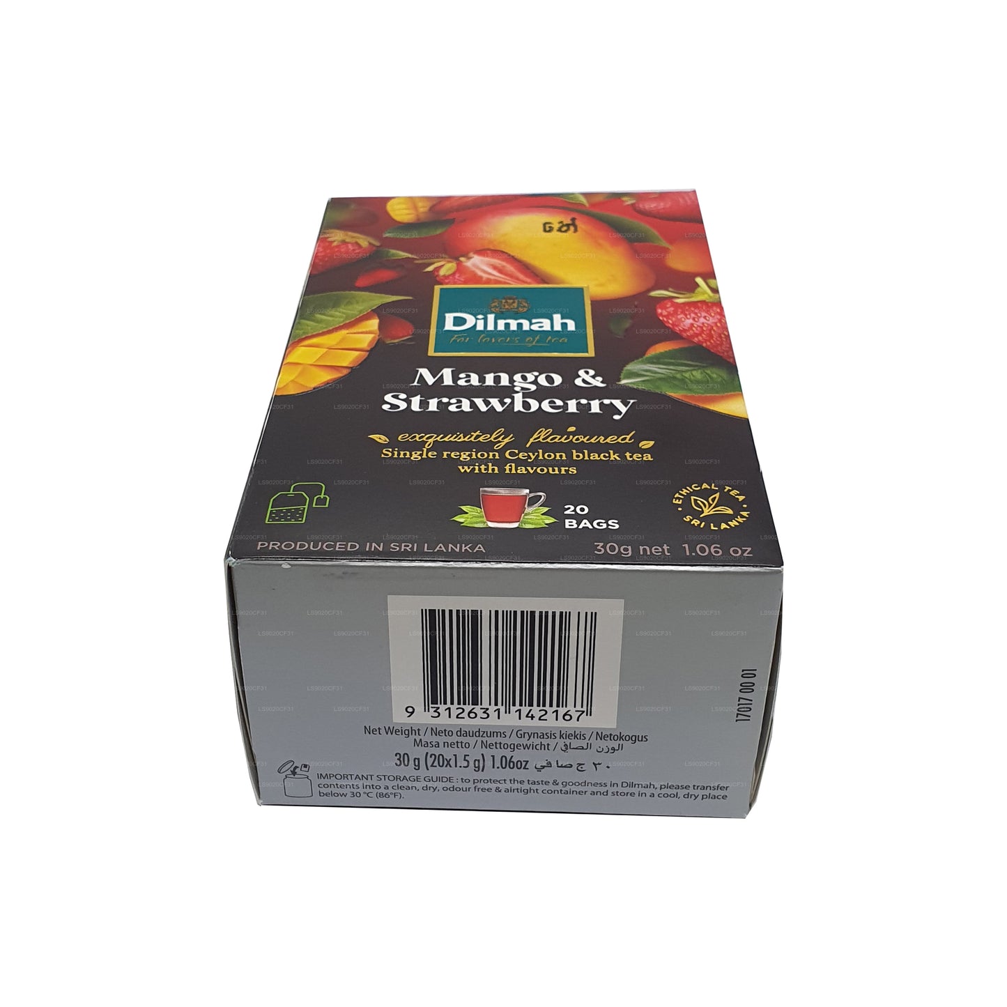 Dilmah マンゴーとストロベリーフレーバーティー (30g) 20ティーバッグ