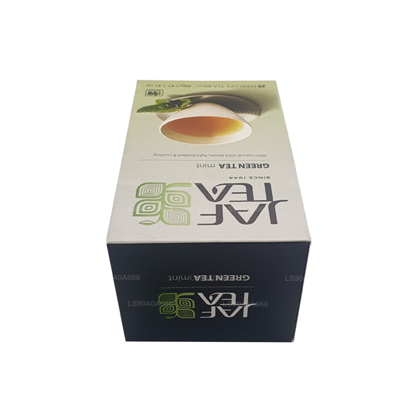 Jaf Tea ピュアグリーンコレクショングリーンティーミントフォイルエンベロープティーバッグ (40g)